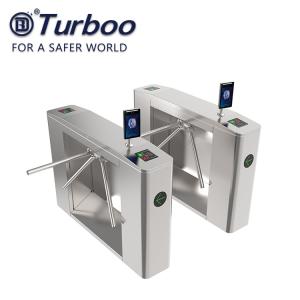 China 304 Stainless Steel Vertical Tripod Turnstile With RFID Card / Finger wholesale