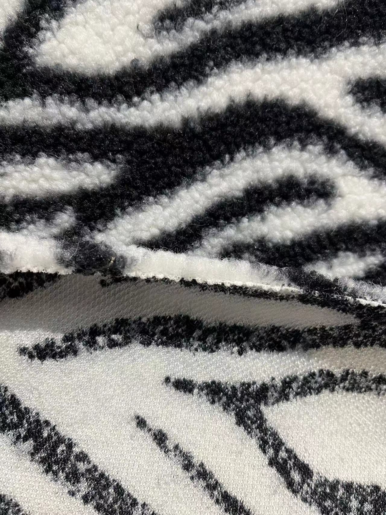 Custom Printed Teddy Fabric Warm 100% Polyester Knitted for Coat and Toy Width 58/60