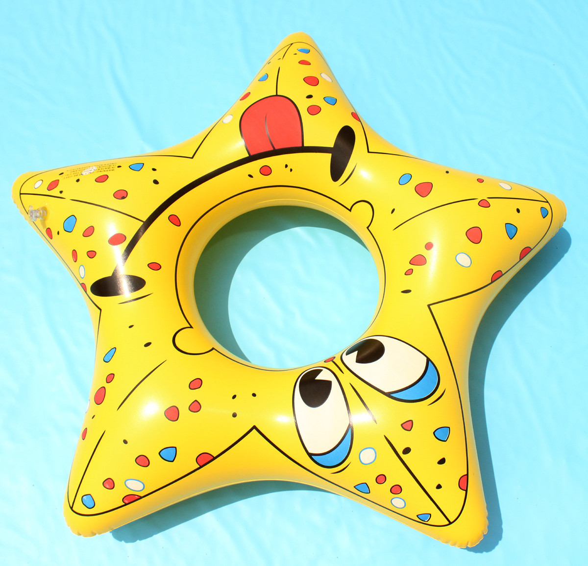 Inflatable 32" five angle star kids swim ring,vivid cartoon pattern for kids love