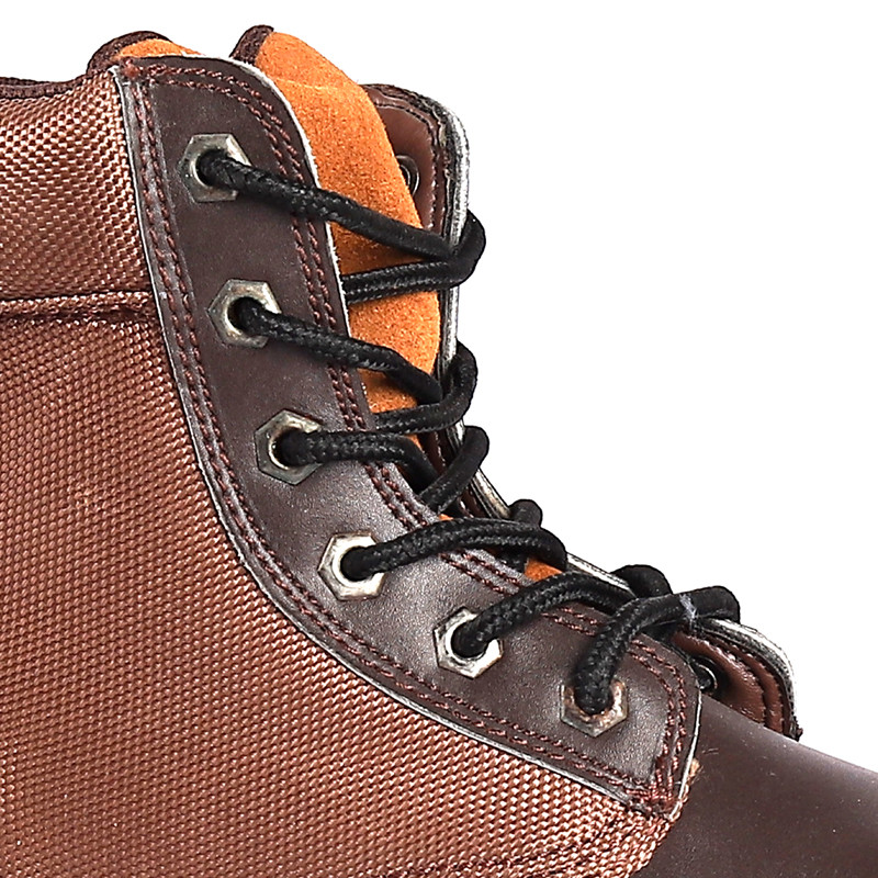 Black Anti Slip Waterproof Safety Footwear Leather Steel Toe Men'S Heavy Industry