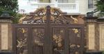 Courtyard Wrought Iron Doors Anti Corrosion Q 235A Grade Steel Material