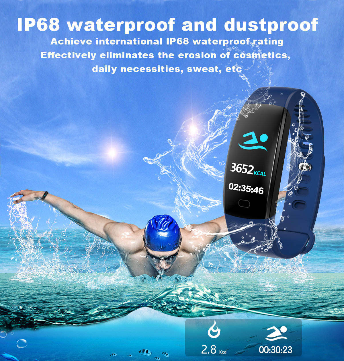 Amazon High Quality Watch F8 HR Series 6 Sports Swimming Sleep Monitoring Smartwatch