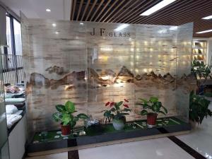 China Room Screen Textured 19mm Laminated Glass With Fabric Interlayer wholesale