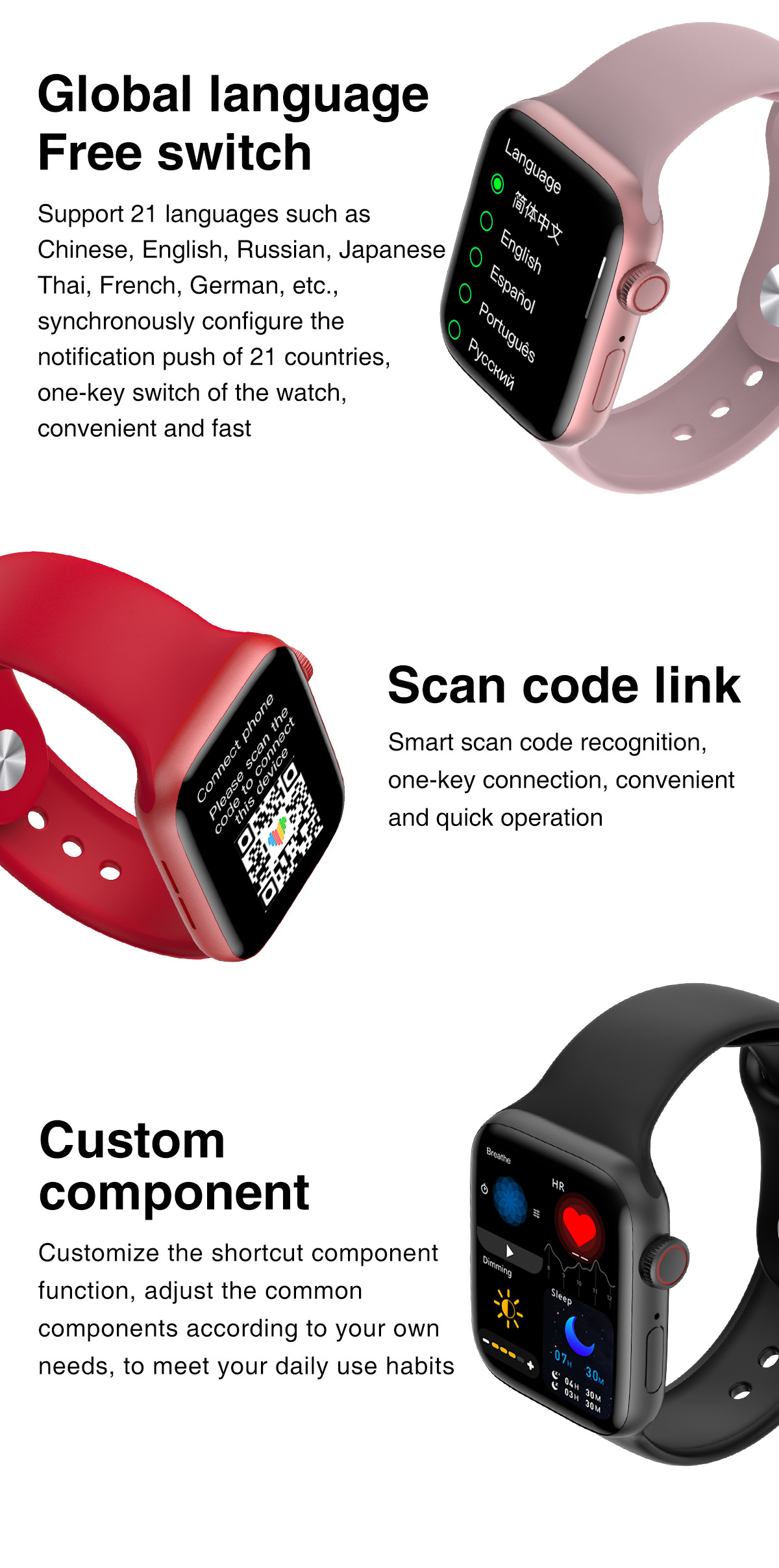 HW22 Ble Call Heart Rate Monitor Watch Smart Watch IWO 12Pro