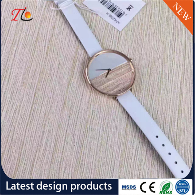 Wholesale Ladies Wrist Watch PU Band/Strap Alloy Case Fashion Watch Custom Logo Simple Style Round Dial