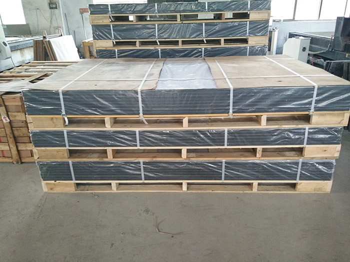 Cuttable black epoxy undermount sink damp proofing with laboratory work surfaces