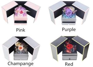 China Best Valentines′ Day Gift Everlasting Real Preserved Rose Flower in Drawer Gift Box for Wife or Girlfriend wholesale