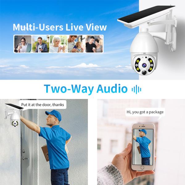 Alexa Night Vision Tuya Smart Wifi Camera Waterproof Wireless Security Camera