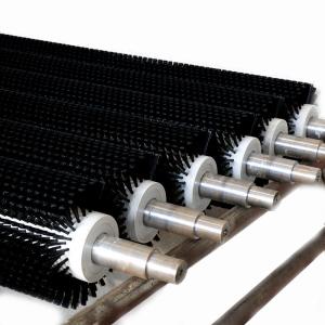 China 60mm Nylon Industrial Cylindrical Brush Cleaning Roller Customizable wholesale