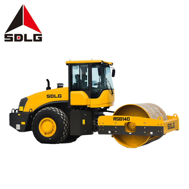 SDLG RS8140 Road Roller Machine 14 Ton Static Single Drum Vibratory Roller Highway Construction Machinery