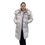 FODARLLOY F23533 Ladies Warm Hooded Cotton-padded Clothes Women Slim Long Winter