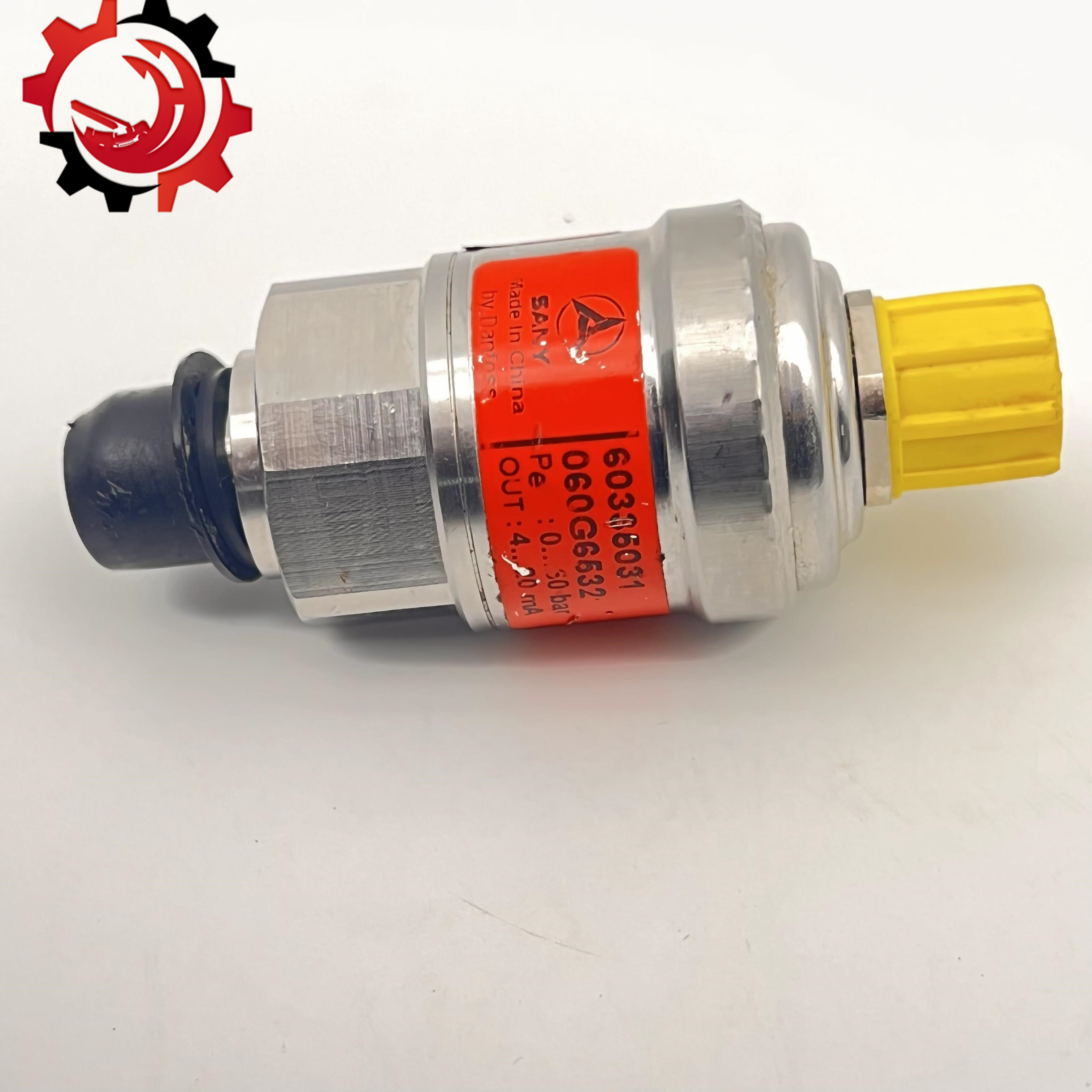 Chromium Alloy Pressure Sensor 60336031 Silver for SANY Concrete Pump Parts
