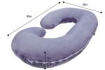 C Shaped 135*70cm Maternity Pregnancy Pillow 100% Polyester Filling