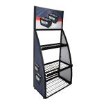 Lithium Battery Pop Pos Display Demountable JMT Battery Display Rack Metal For