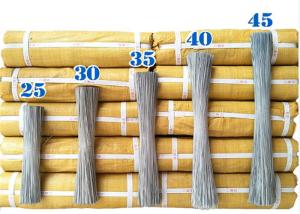 China Galvanized Straight Tie 450mm Steel Binding Wire Construction Work wholesale