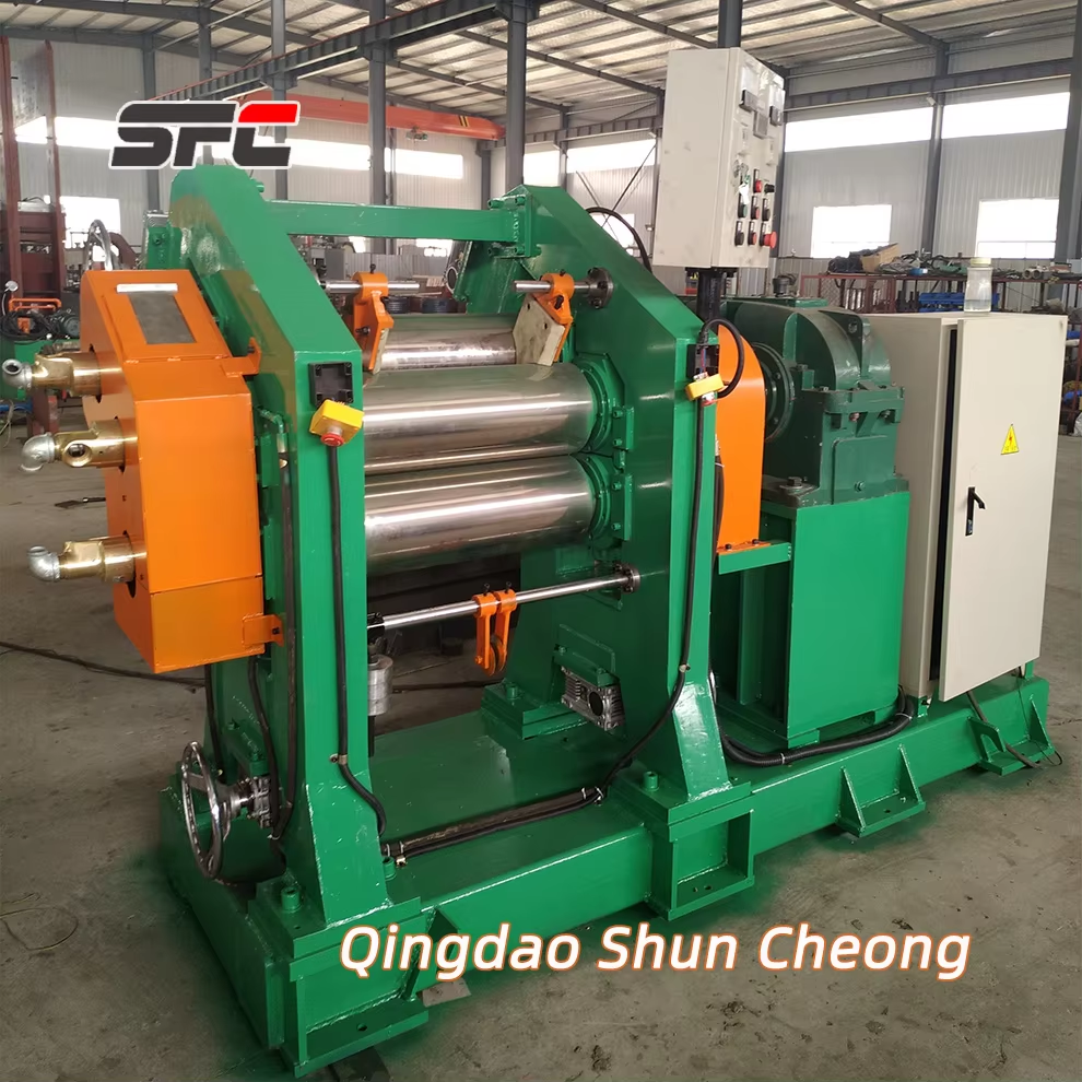 CE Certified SFC XY-900 Three-Roll Calender 300mm x 900mm | PLC Automated Control for High-Precision Rubber/Plastic Rolling