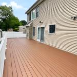Manufacturer wood color Aluminum Alloy Floor Coated with TPE for your yard