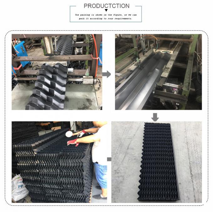 PVC Louver Cooling Tower Drift Eliminator 30mm PVC Mist Eliminator 2