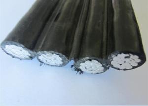 China Black 600v Abc Quadruplex Overhead Wire Cable With AAAC Messager wholesale