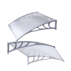 China Aluminium Profile Connecting Parts 600*600mm Grey Polycarbonate Canopy wholesale