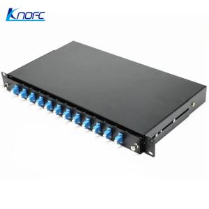 China 1U Fiber Optic Patch Panel LC Rack Mount Fiber Optic Terminal Box wholesale
