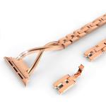 Metal Diamond Apple Smart Watch Strap Apple X Shaped