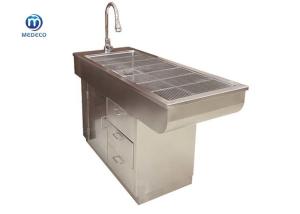 China Multi Functional Stainless Steel Animal Surgical Table With Two Water Outlets wholesale