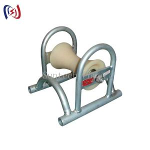 China 5KN 8.5KG Cable Ground Roller Steel Pipe Carrier Underground Cable Installation Equipment wholesale