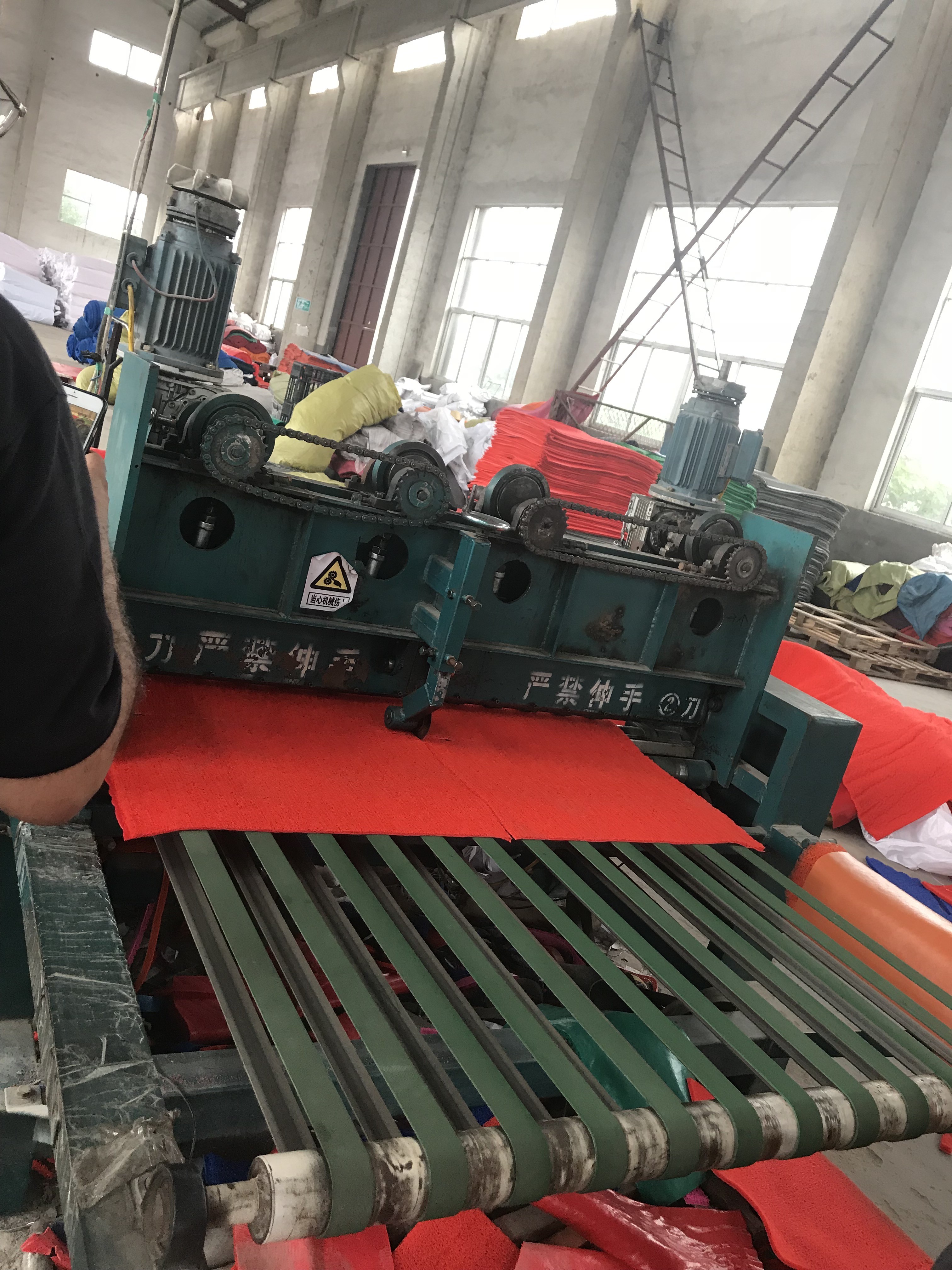ABB / AB Inverter Plastic Mat Making Machine PVC Powder And Additive Materials