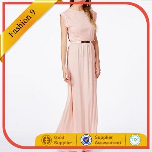 China Floor Length NUDE T-SHIRT MAXI DRESS wholesale