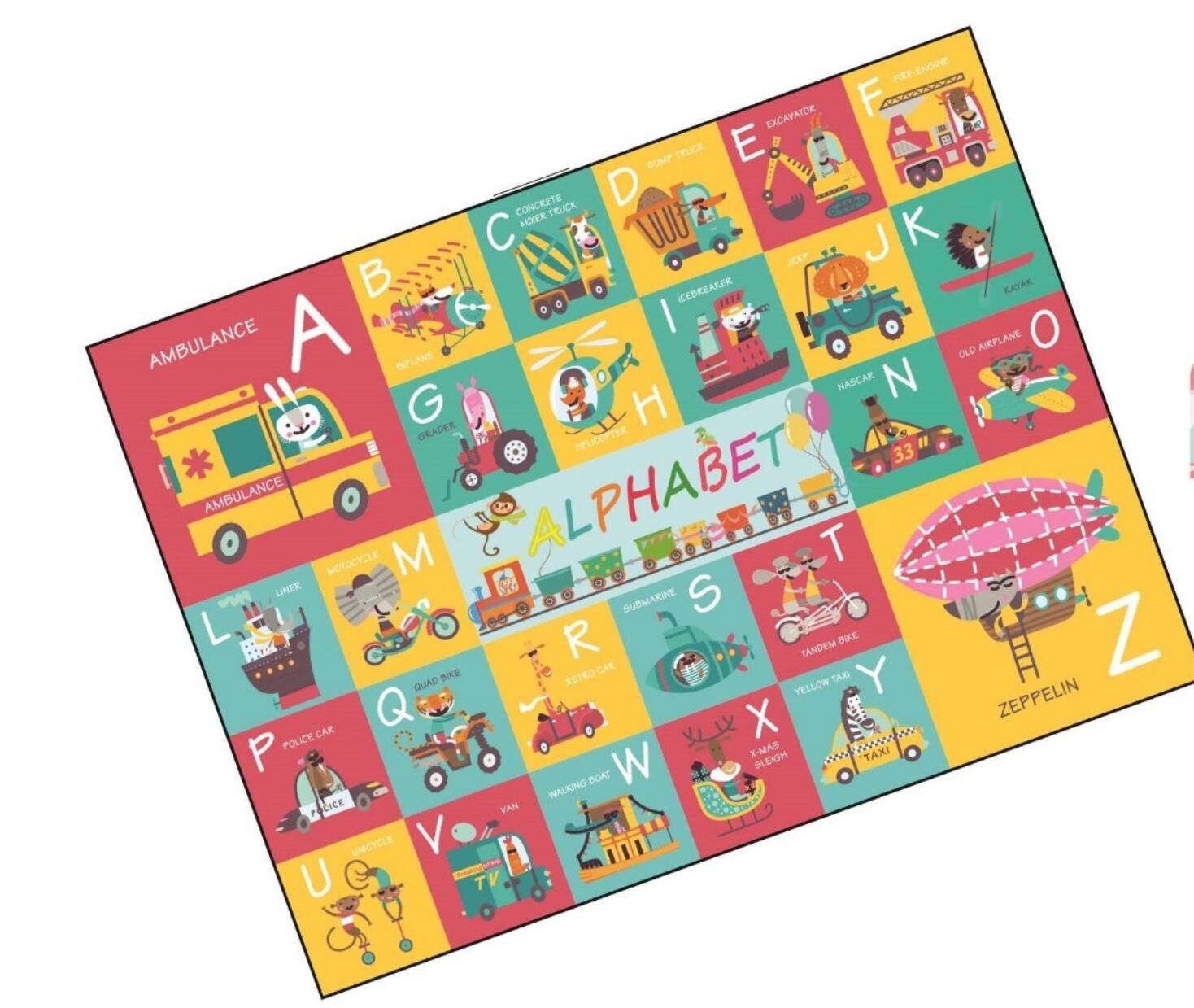 CMYK Floor Paper Jigsaw Puzzle Educational For Kids Ages 4-8