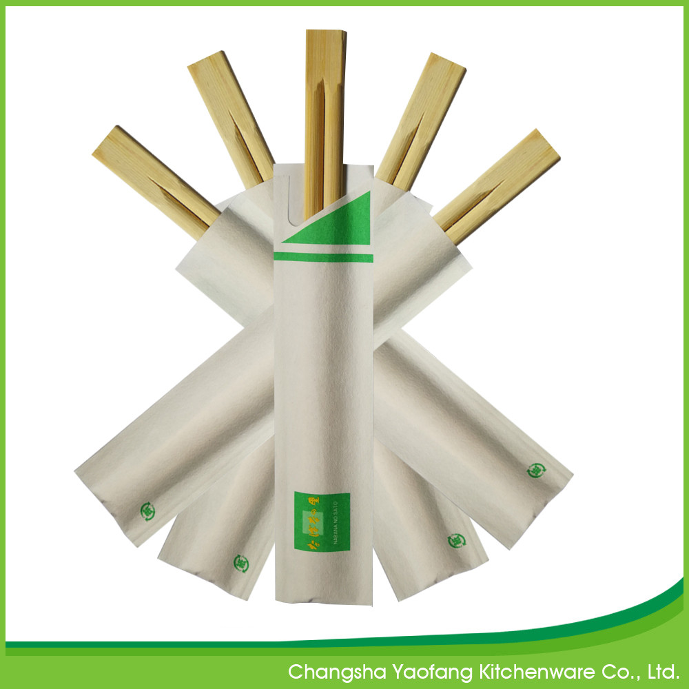 Disposable Customized Chop Sticks Bamboo Twins Sushi 21cm Eco Friendly
