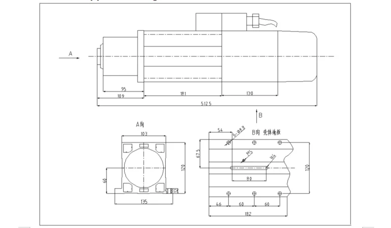 4.5KW ATC Air Cooled Spindle Motor BT30 380V For CNC Engraving Machine