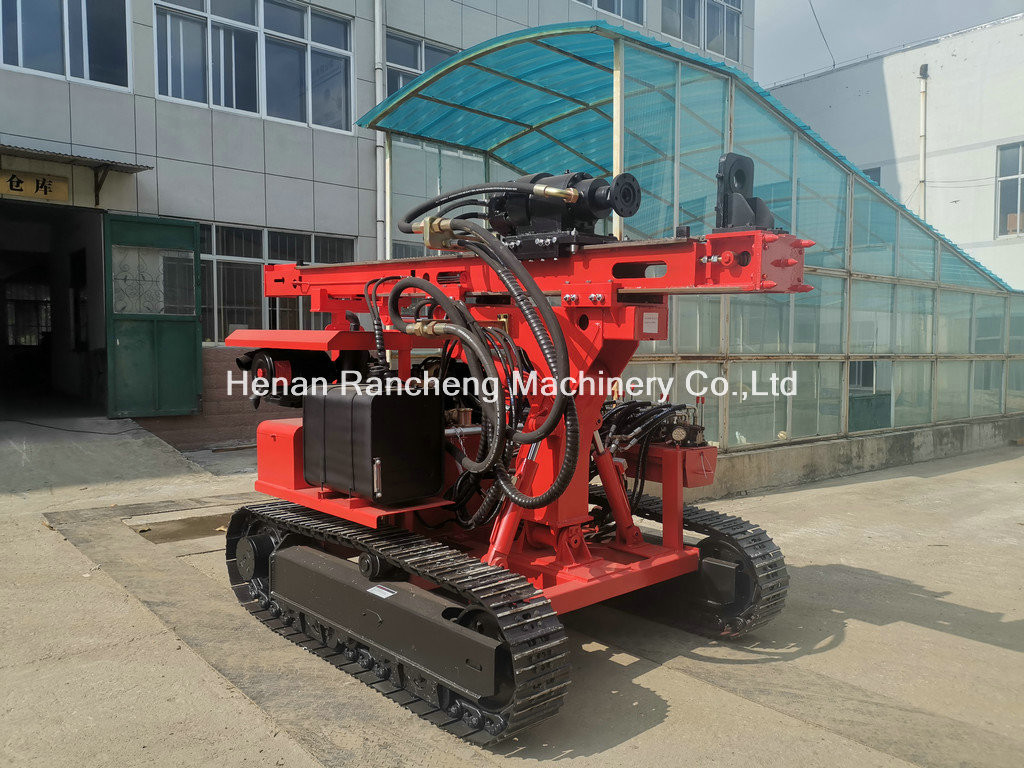 20 - 120m Depth Hydraulic Solar Pile Driver 56KW Power 2000mm Once Promotion
