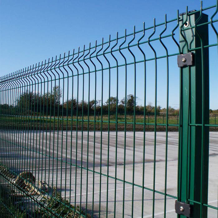 Outdoor Garden Privacy 3D Curved V Mesh Fencing Gate