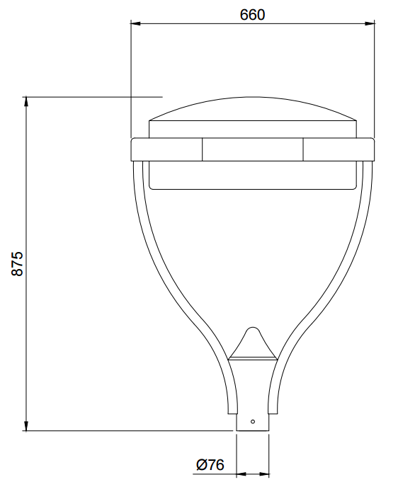 IP65 Garden LED Lamp with Customized 9 Lens 6 Lens 4 Lens and 85-265V Input Voltage