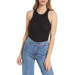 Customized Cotton Black Crewneck Gym Short Sleeve Women Tank Top Female
