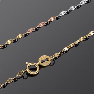 China Fine Jewelry 18K Rose Gold White Gold Yellow Gold Link Chain Women Necklace (NG0114) wholesale