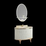 Hotel Vanity Round Bathroom Cabinets With Mirror Accessories