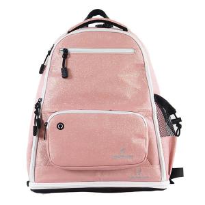 China Rose Golden Shinny Fashion Sports Backpack With Embroidered Logo OEM/ODM wholesale