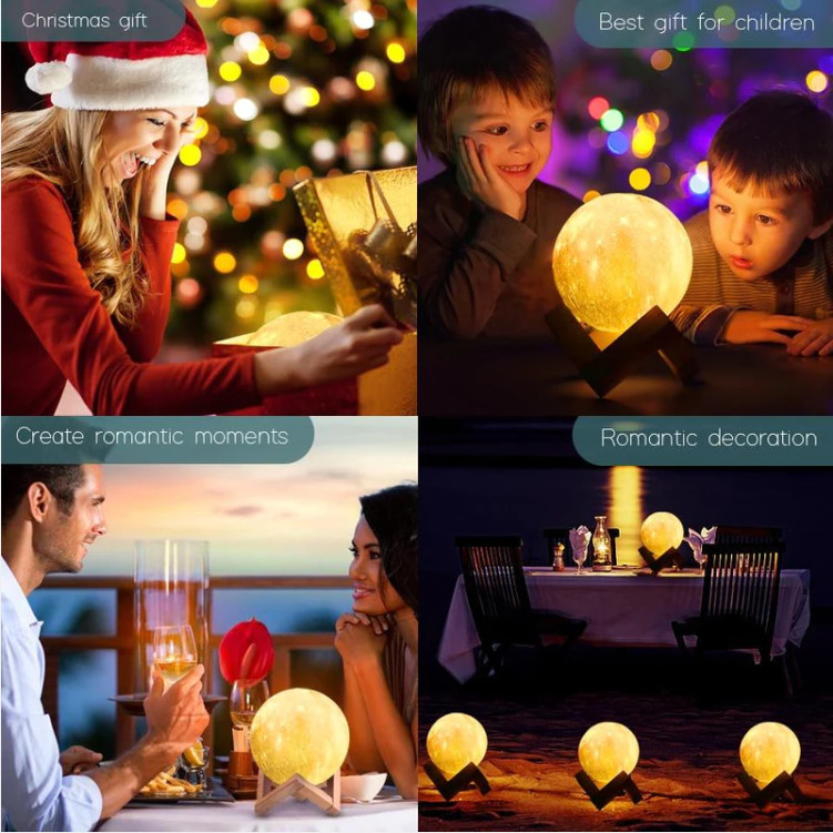 15cm Decorative Smart Moon Lamp Colorful For Children 220V 110 Luminous