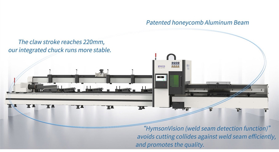 Metal Tube Laser Cutting Machine High Precision Pipe Laser Cutting Equipment