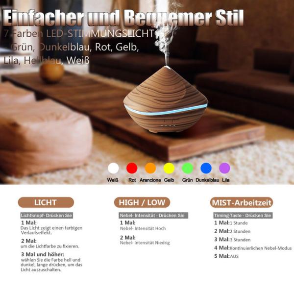 Sand Dune Shape 500ml Cool Mist Aroma Humidifier