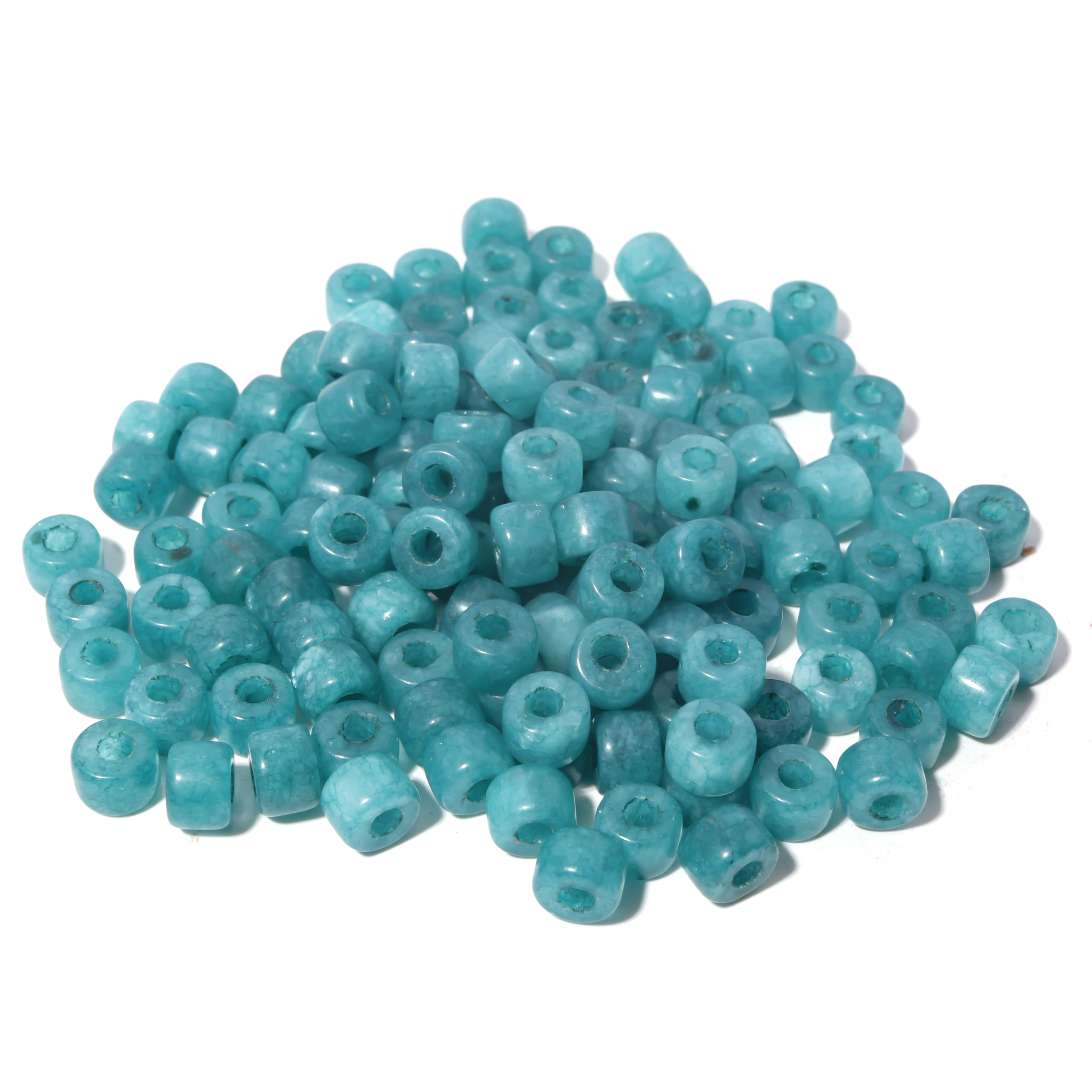 100 Colors Gemstone Forte Beads 6*8mm*2.0 Holes DIY Patterns With Rope
