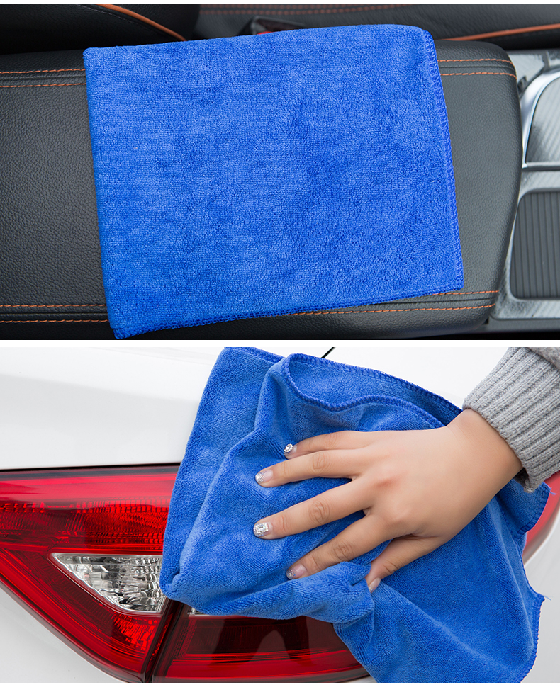 Household Reusable Glasses Cleaning Cloth Blue Color Fiber Filament Material