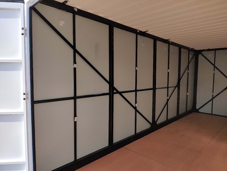 Workshop Storage Solution 16ft Foldable Self Storage Portable Sandwich Panel Container