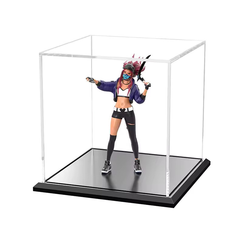 Factory Custom Acrylic Box Magnetic Box Pokemon Game Card Storage Box Toy Display Stand, Acrylic Display Case