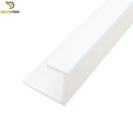 White Square Shape PVC Tile Trim 12mm For Ceramic Edge Protection