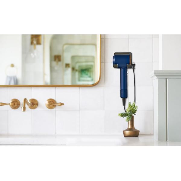Upgrade Stainless Blow Dryer Holder Fabric Type Hair Dryer Hook Wall Mounted Organizer