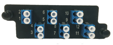 2U Lc Connector Patch Panel , SGS Fiber Optic Cable Termination Patch Panel